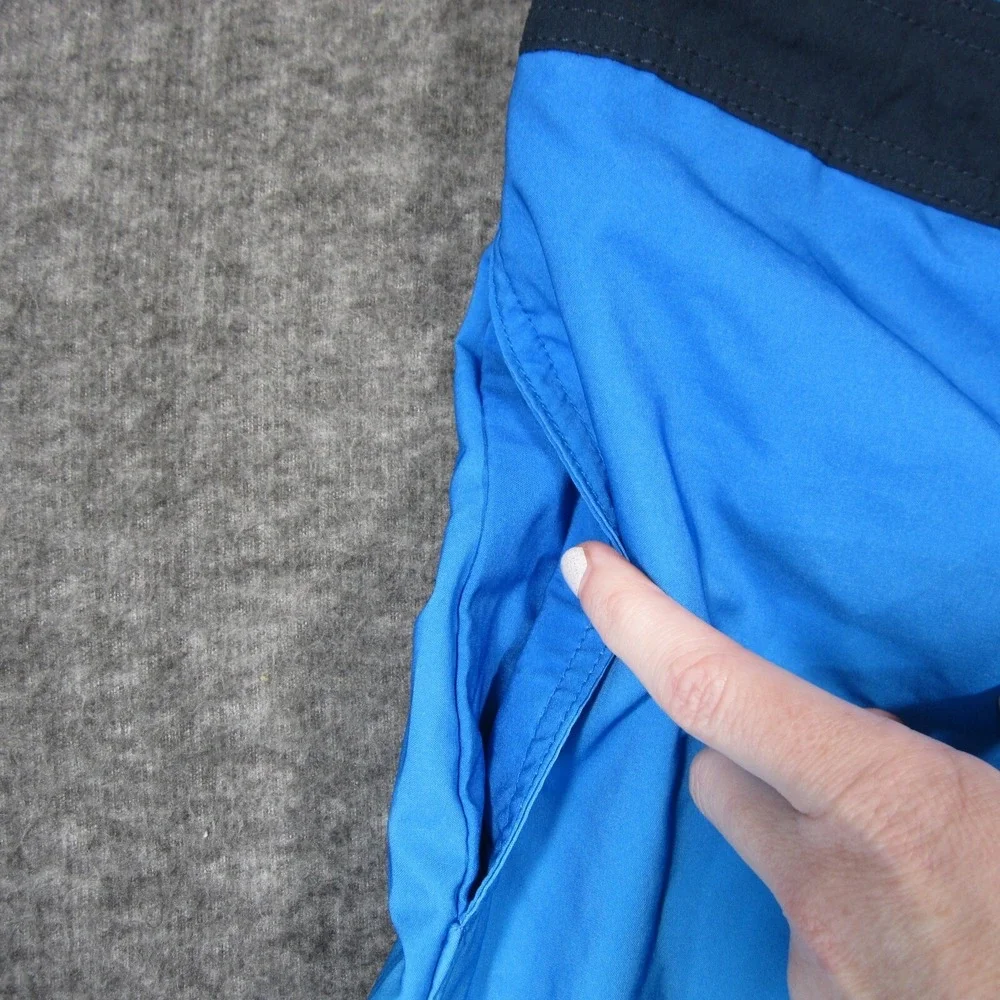 Speedo Swim Shorts Mens L Blue Mesh Lined‎ Lightweight Drawstring Trunks Pocket